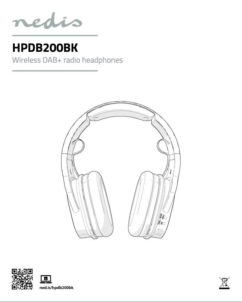 Page n°1 - Manuel utilisateur Nedis HPDB200BK