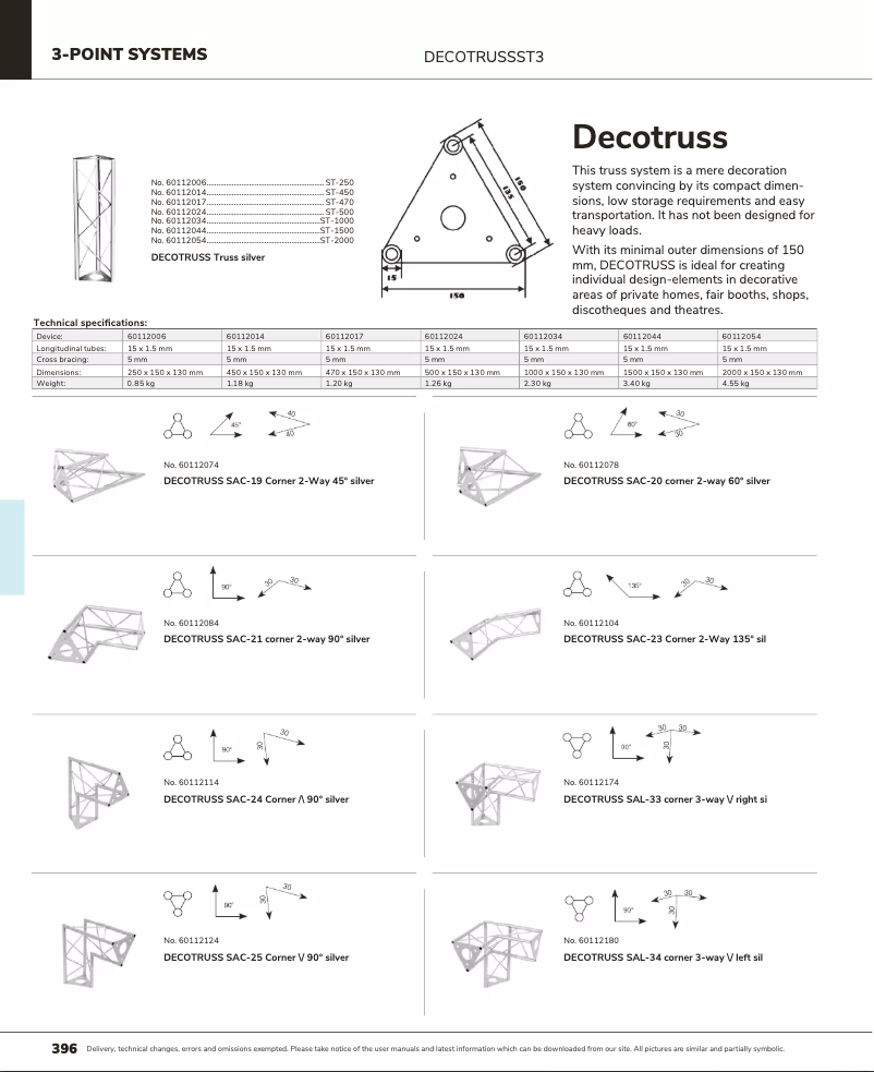 Page 1 de la notice Catalogue Decotruss ST-250