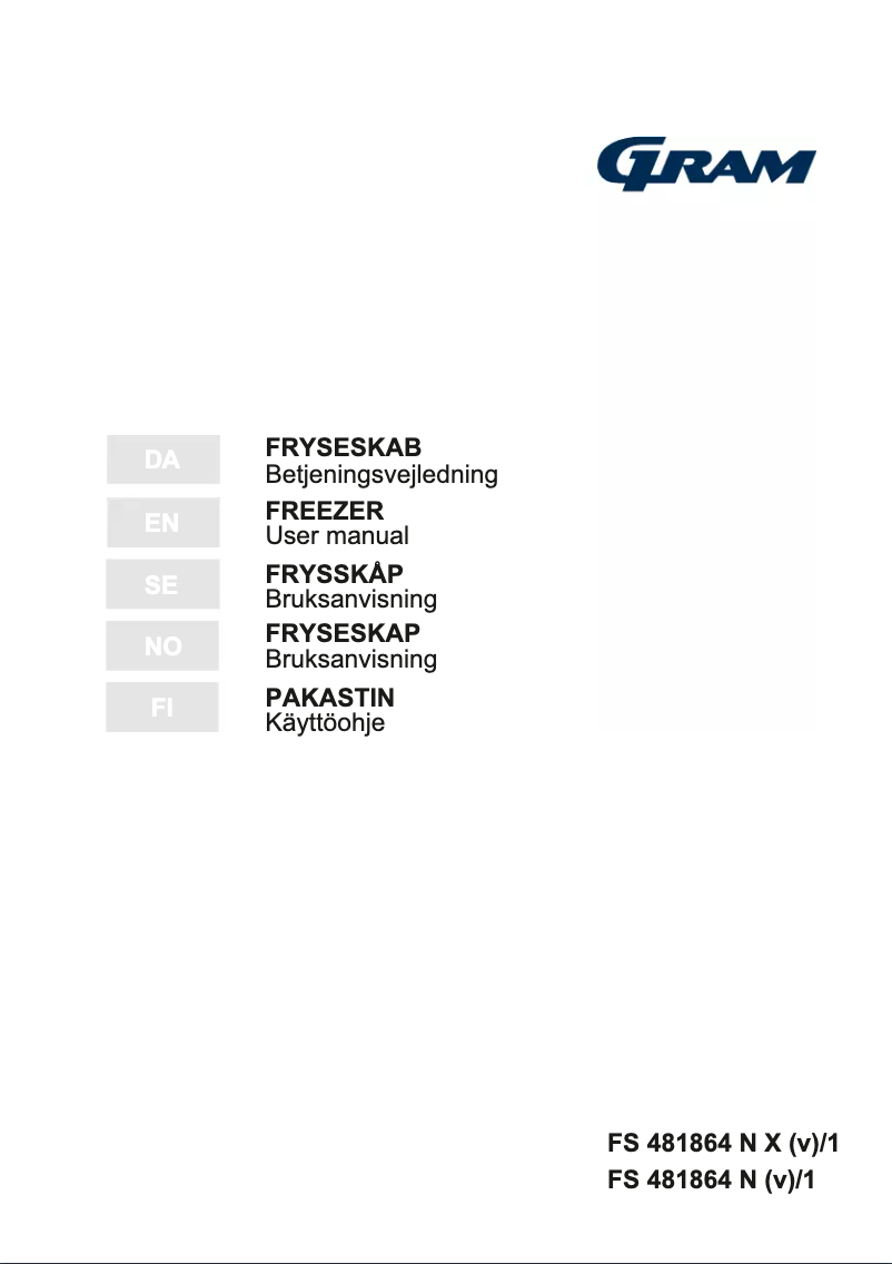 Page n°1 - Mode d'emploi Gram FS 481864 N (v)/1