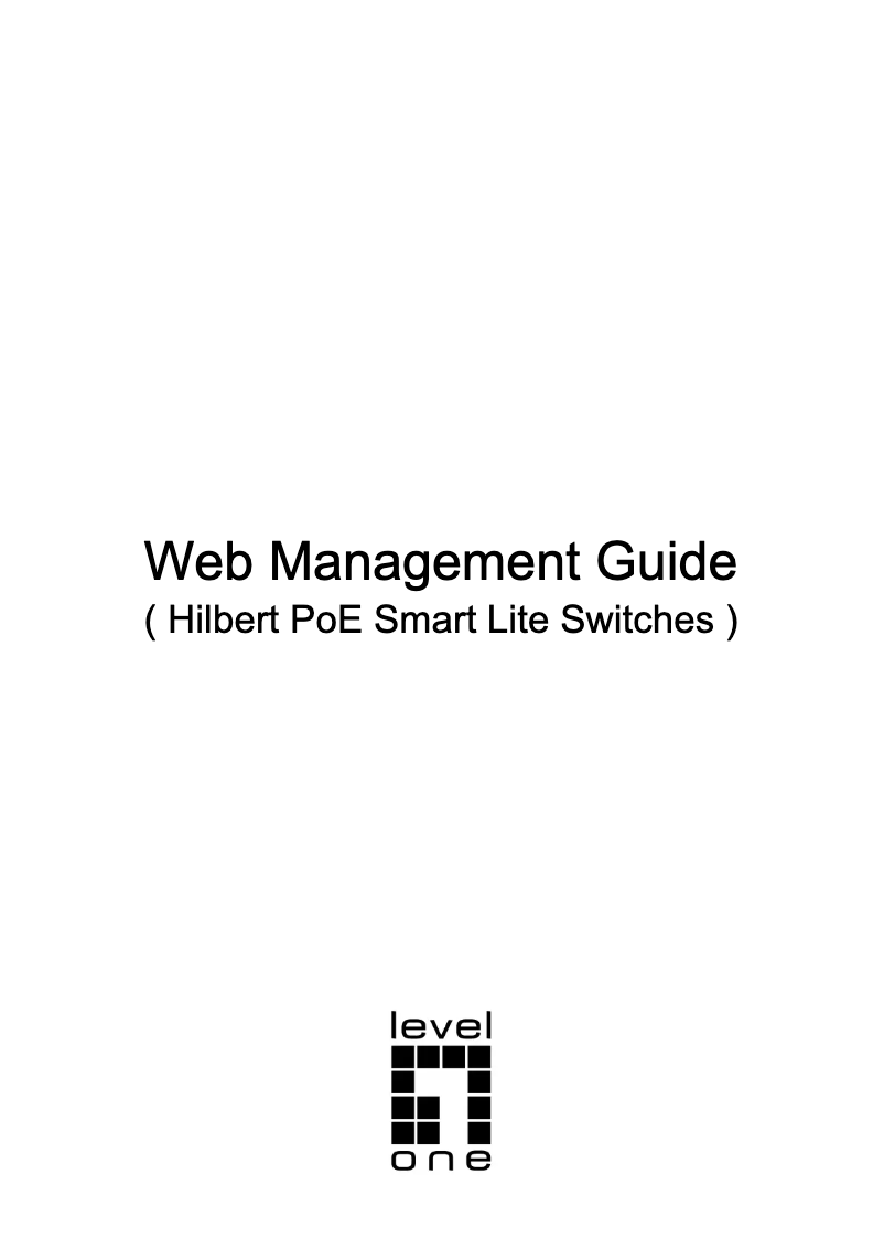 Page 1 de la notice Manuel utilisateur LevelOne GES-2110