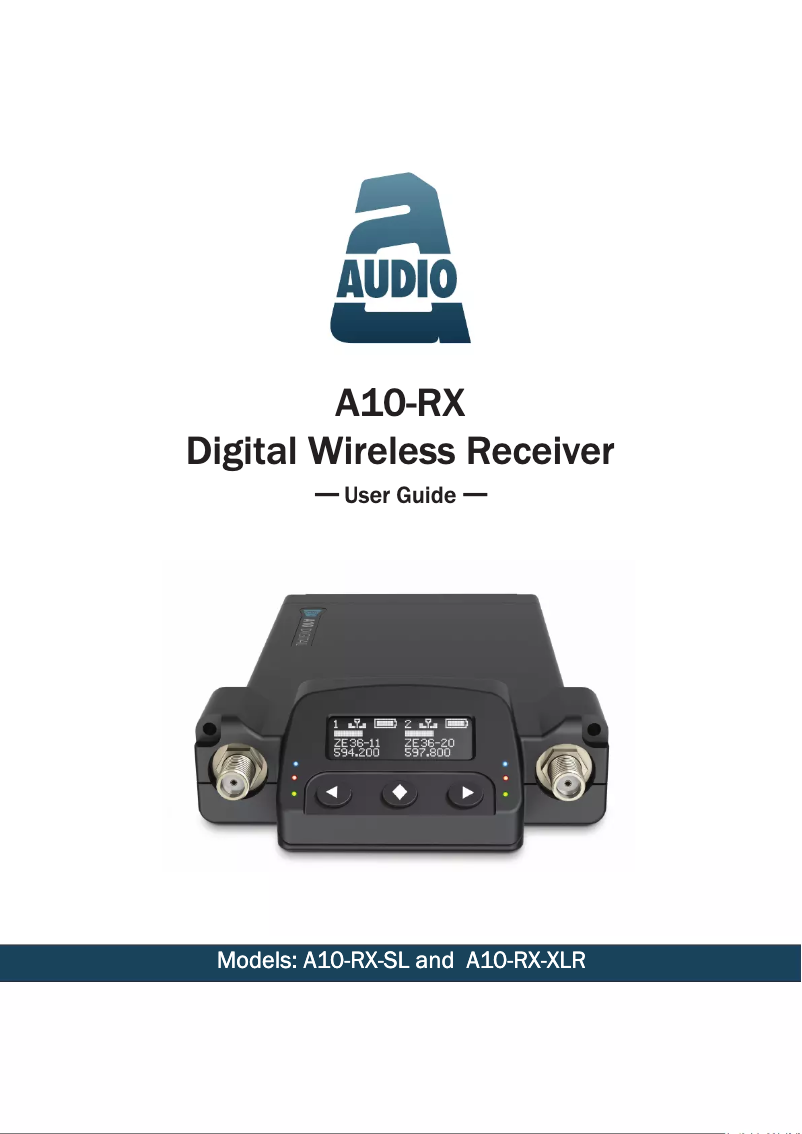 Page n°1 - Manuel utilisateur Audio Limited A10-RX