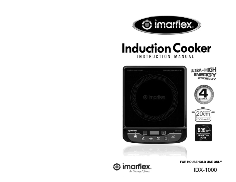 Image de la première page du manuel de l'appareil IDX-1000