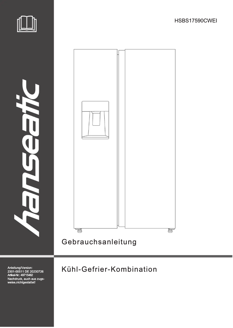Imagen de la primera página del manual del dispositivo HSBS17590CWEI