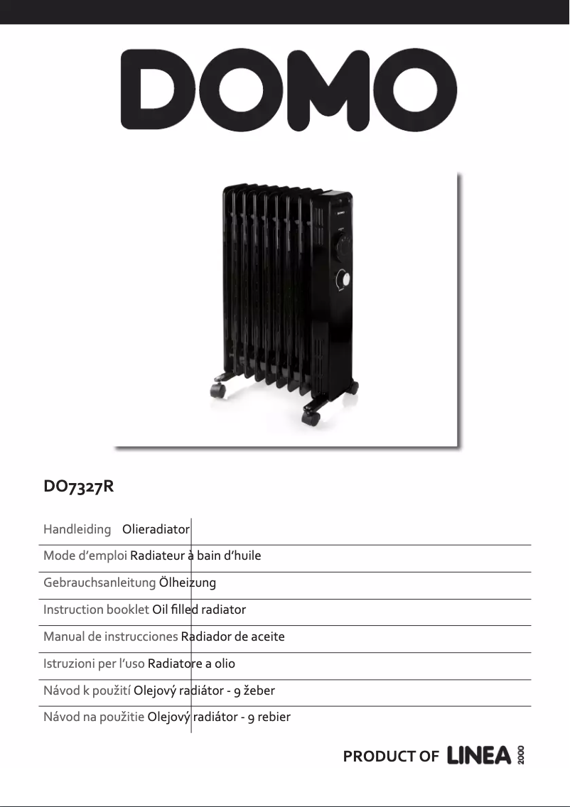 Image de la première page du manuel de l'appareil DO7327R