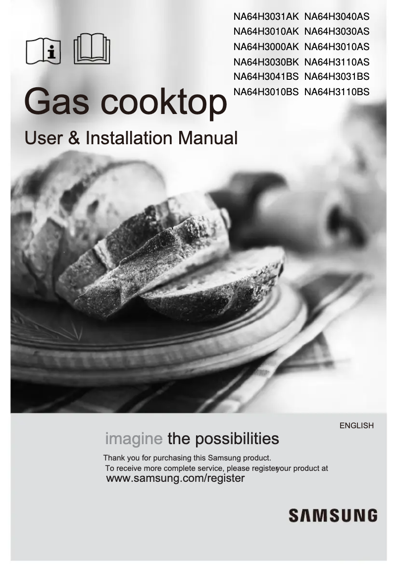 Image de la première page du manuel de l'appareil NA64H3031BS