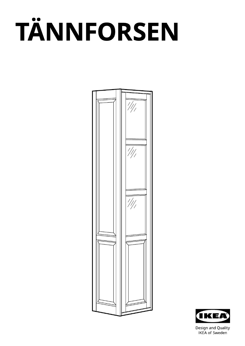 Página 1 del manual Manual de usuario Ikea TÄNNFORSEN 305.354.25