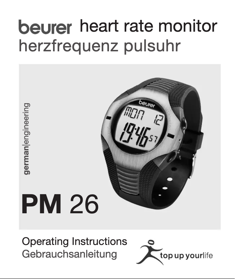 Page n°1 - Manuel utilisateur Beurer PM 26