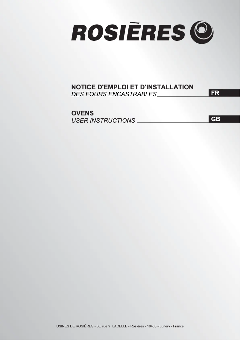 Image de la première page du manuel de l'appareil RFA 77 FIN