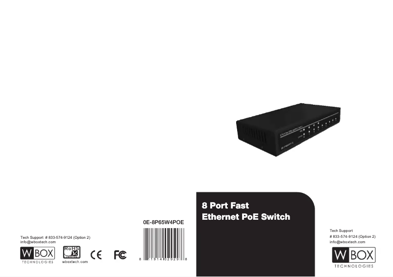 Image de la première page du manuel de l'appareil 0E-8P65W4POE