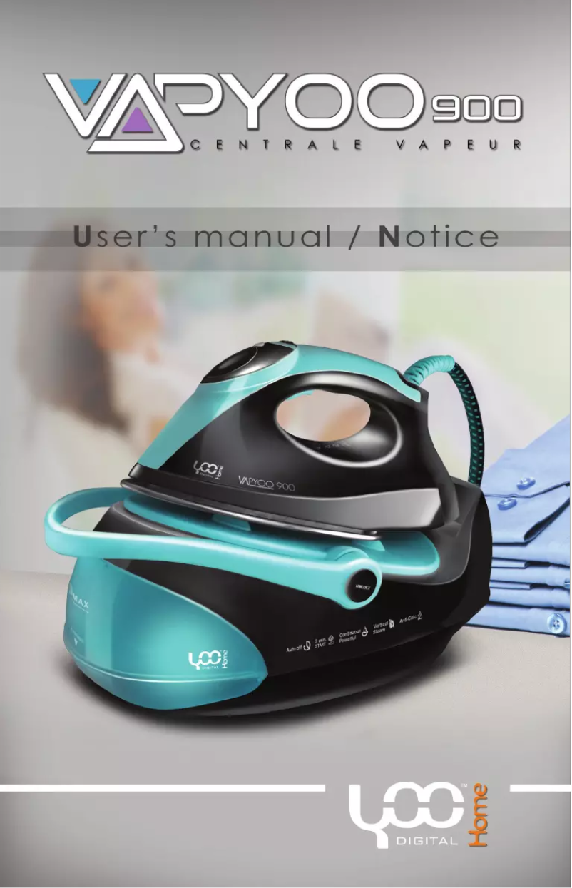 Image de la première page du manuel de l'appareil VapYoo 900