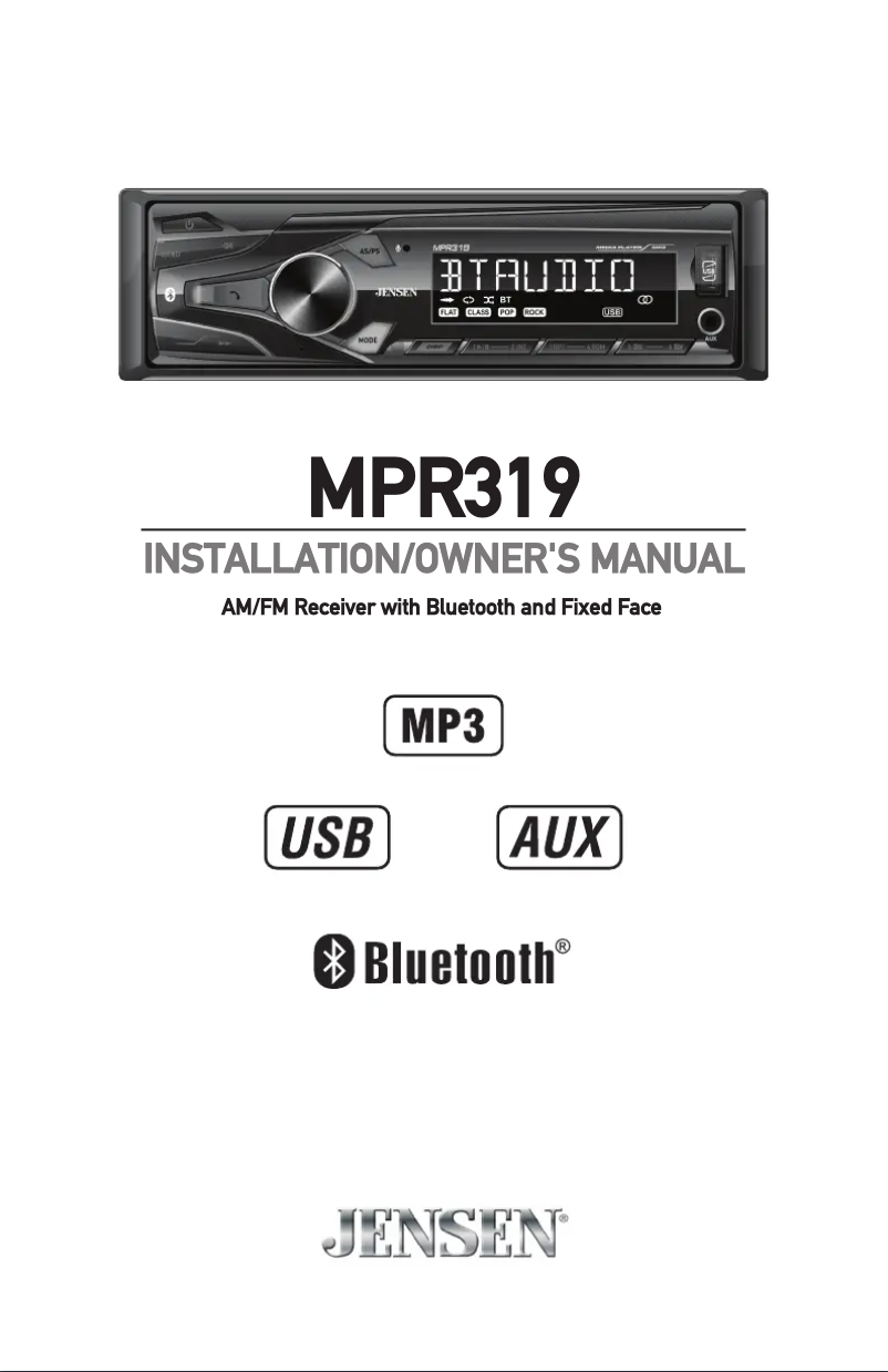 Image de la première page du manuel de l'appareil MPR319