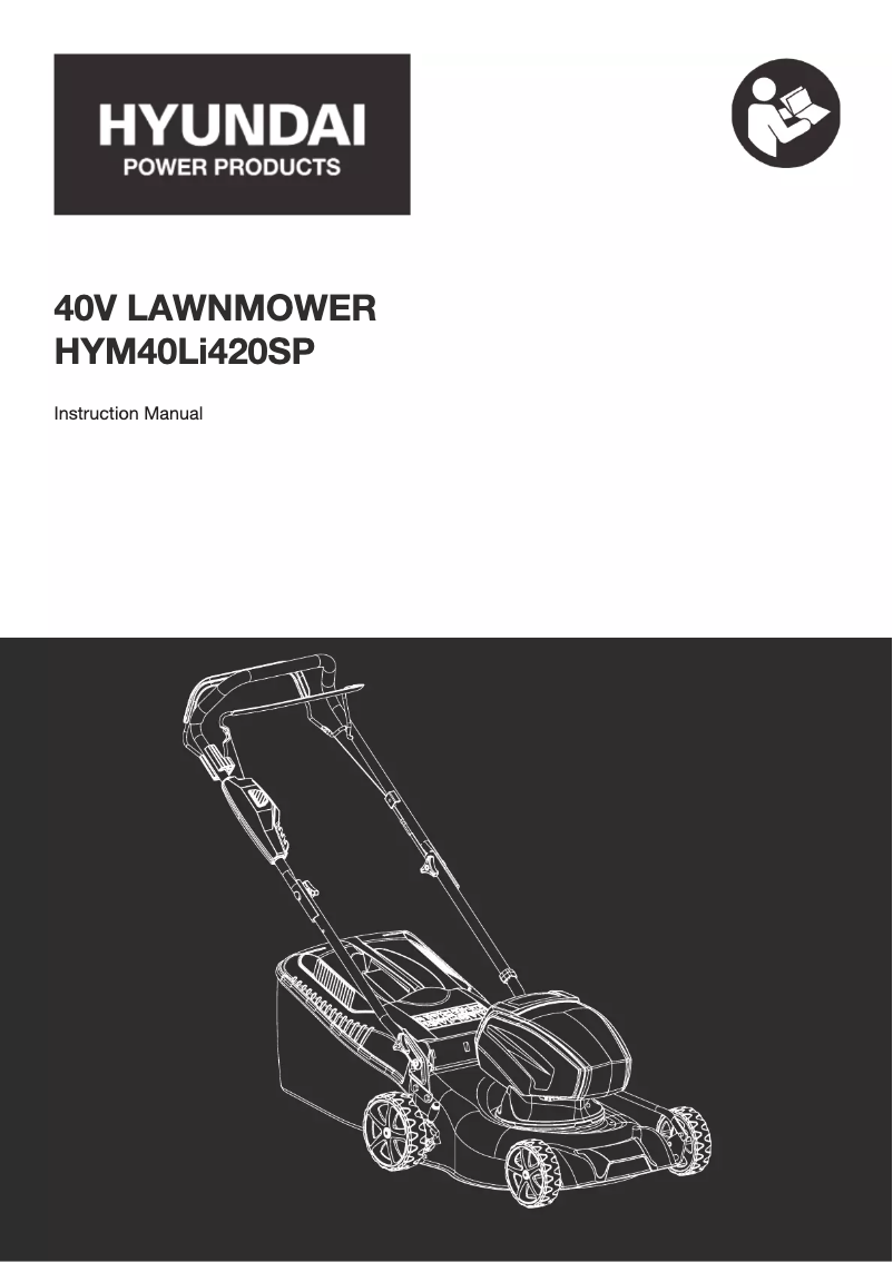 First page image of the manual for HYM40Li420SP