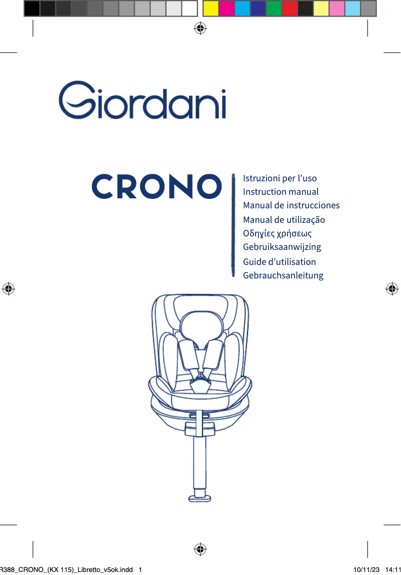 Image de la première page du manuel de l'appareil Crono