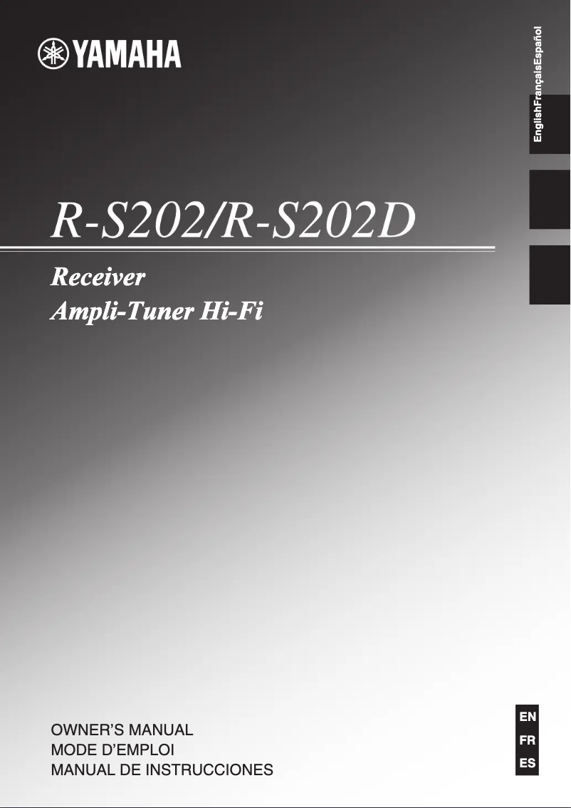 Image de la première page du manuel de l'appareil R-S202