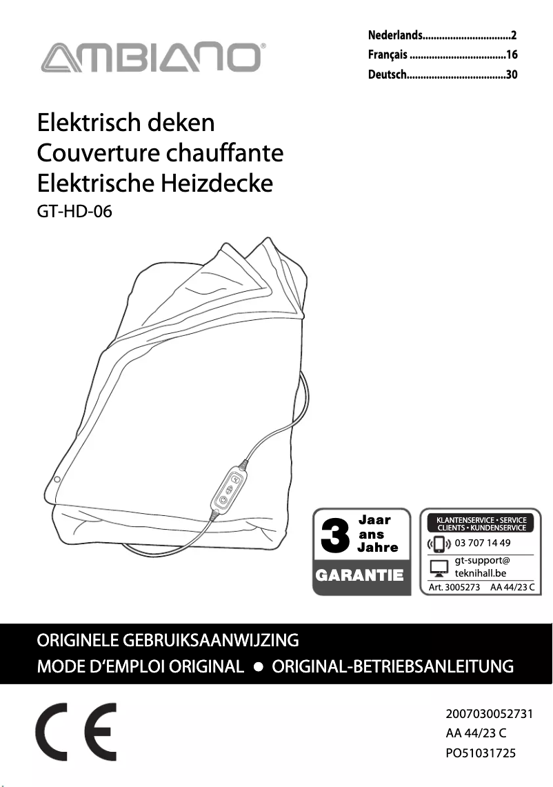 Página 1 del manual Manual de usuario Ambiano GT-HD-06