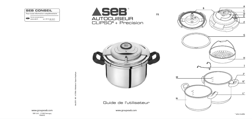 Página 1 del manual Manual de usuario SEB Clipso+ Precision P44115