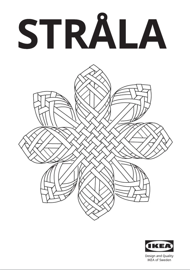 Page 1 de la notice Manuel utilisateur Ikea STRÅLA 705.836.45