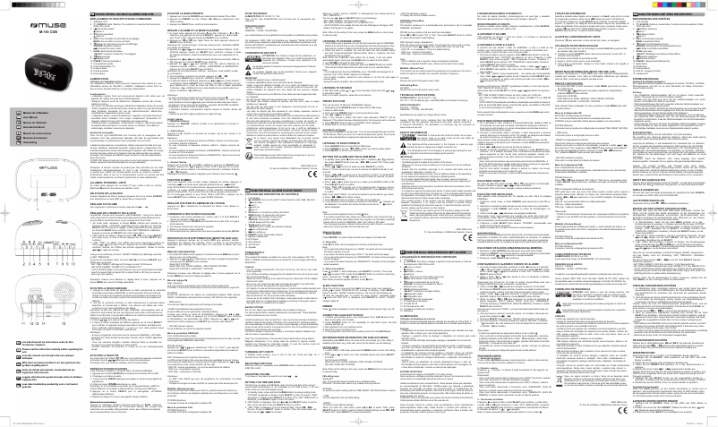 Page 1 de la notice Manuel utilisateur Muse M-150 CDB