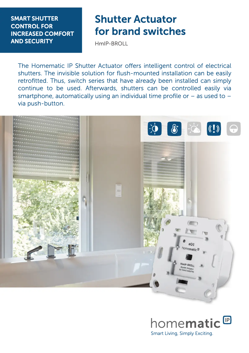 Page n°1 - Manuel utilisateur Homematic IP HmIP-BROLL