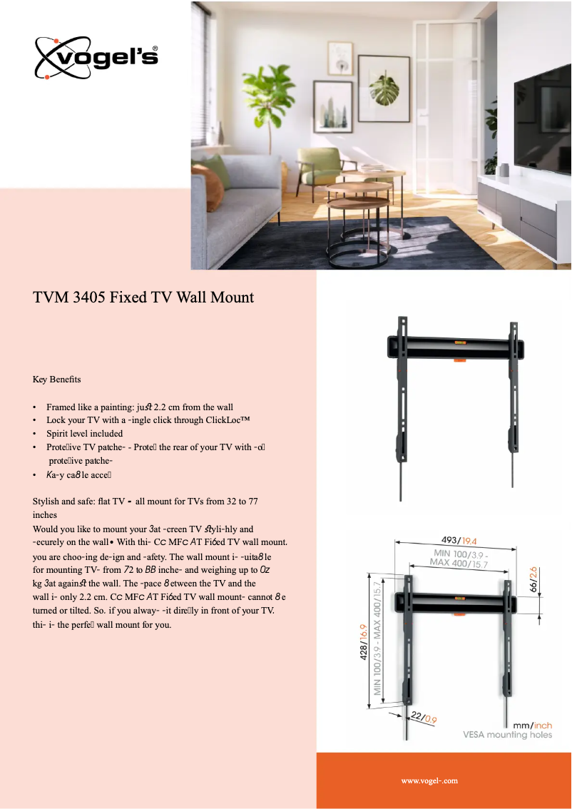 Imagen de la primera página del manual del dispositivo TVM 3405