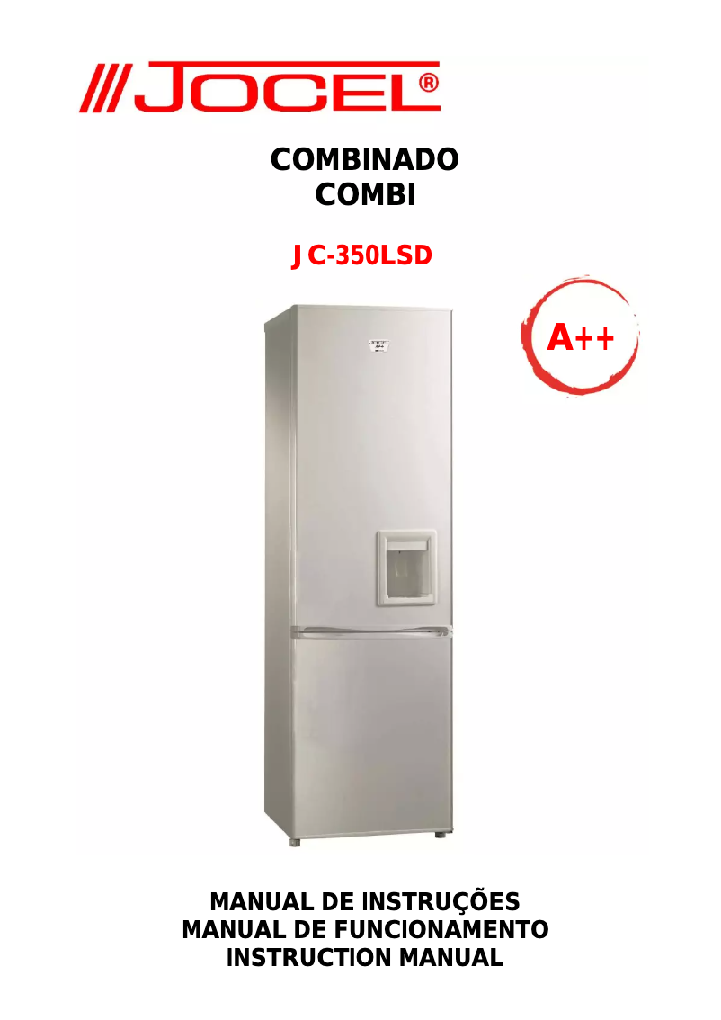 Image de la première page du manuel de l'appareil JC-350LSD