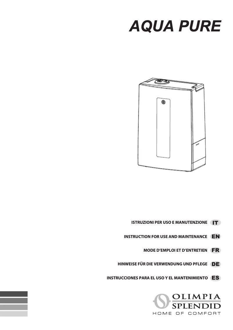 Página 1 del manual Manual de usuario Olimpia Splendid Aqua Pure