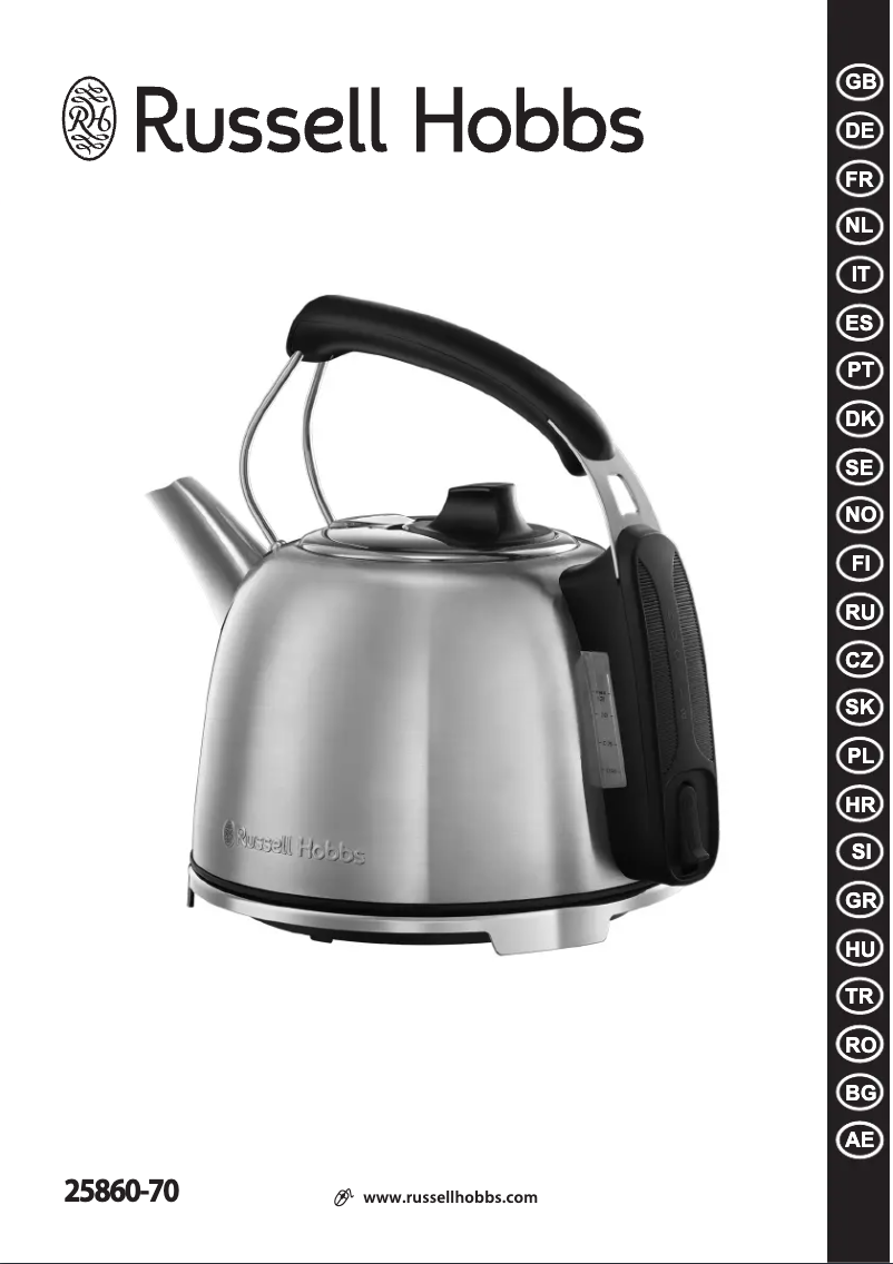 Page n°1 - Manuel utilisateur Russell Hobbs 25860-70