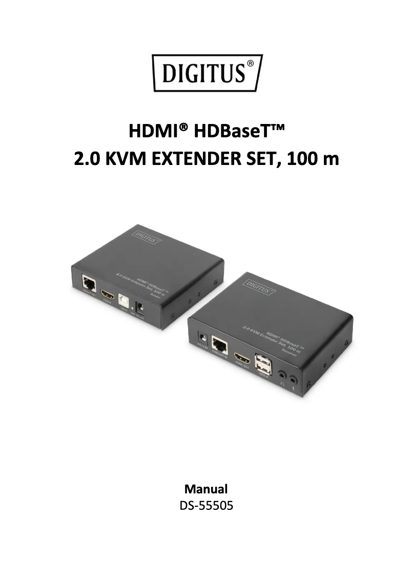 Page n°1 - Manuel utilisateur Digitus DS-55505