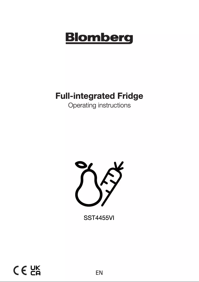 Página 1 del manual Manual de instrucciones Blomberg SST4455VI