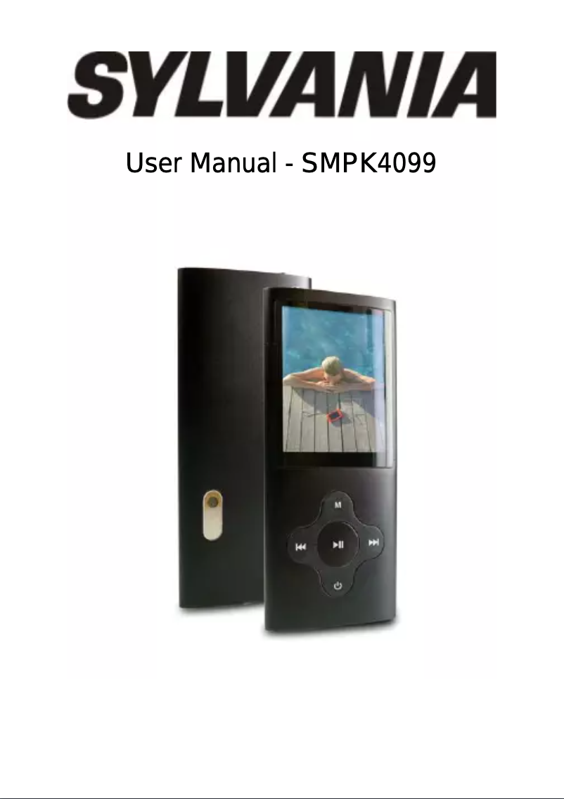 Page 1 de la notice Manuel utilisateur Sylvania SMPK4099
