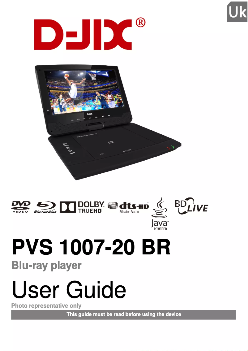 Page n°1 - Manuel utilisateur D-Jix PVS 1007-20BR