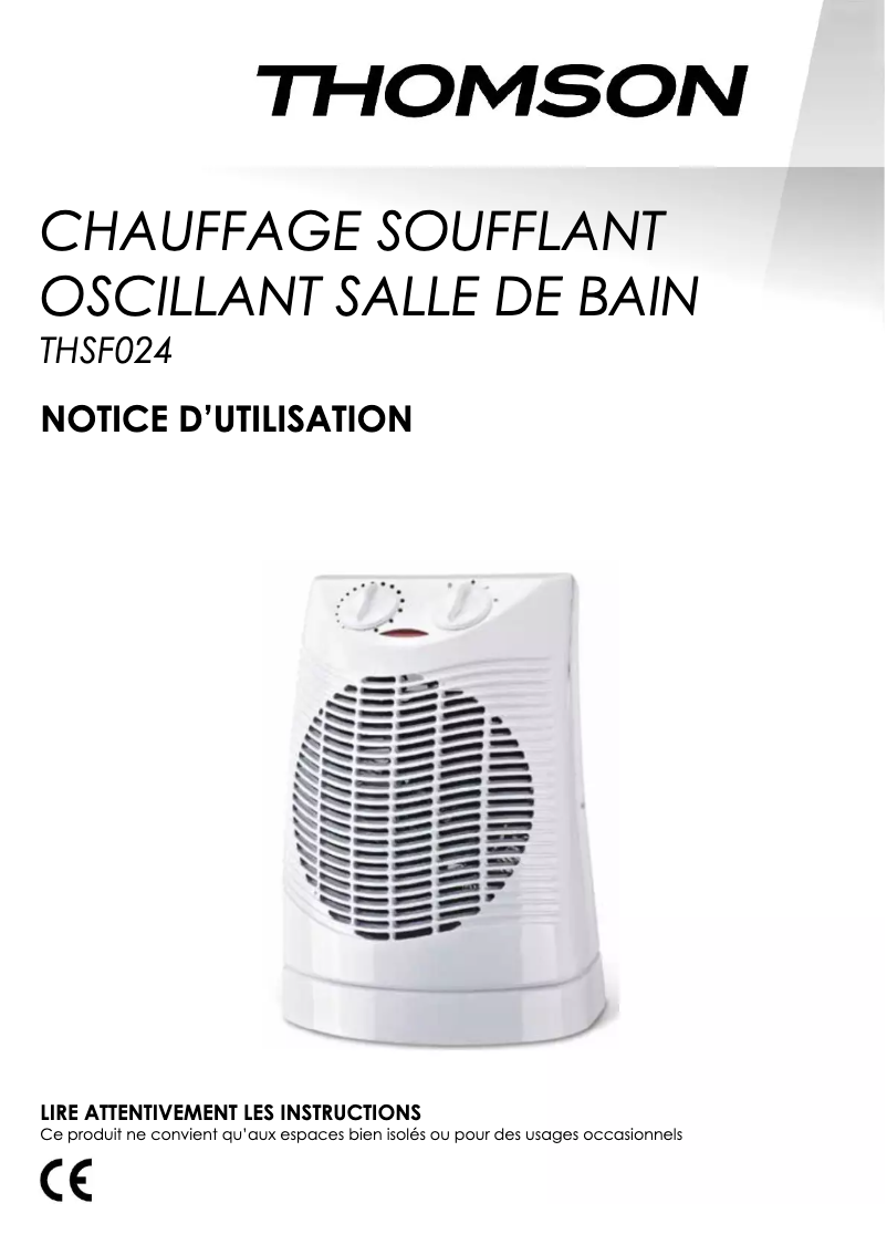 Página 1 del manual Manual de usuario Thomson THSF024