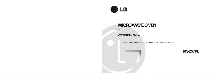 Page n°1 - Manuel utilisateur LG MS-257PL