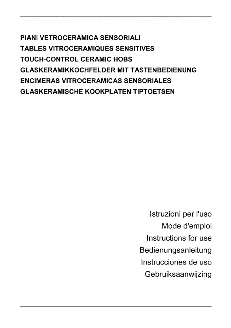 Page n°1 - Manuel utilisateur Smeg SE2754X