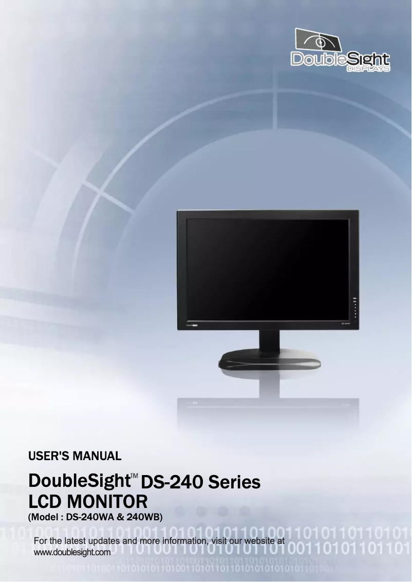 Page 1 de la notice Manuel utilisateur DoubleSight DS-240WB
