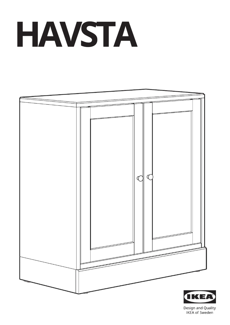 Page 1 de la notice Manuel utilisateur Ikea HAVSTA 005.292.42