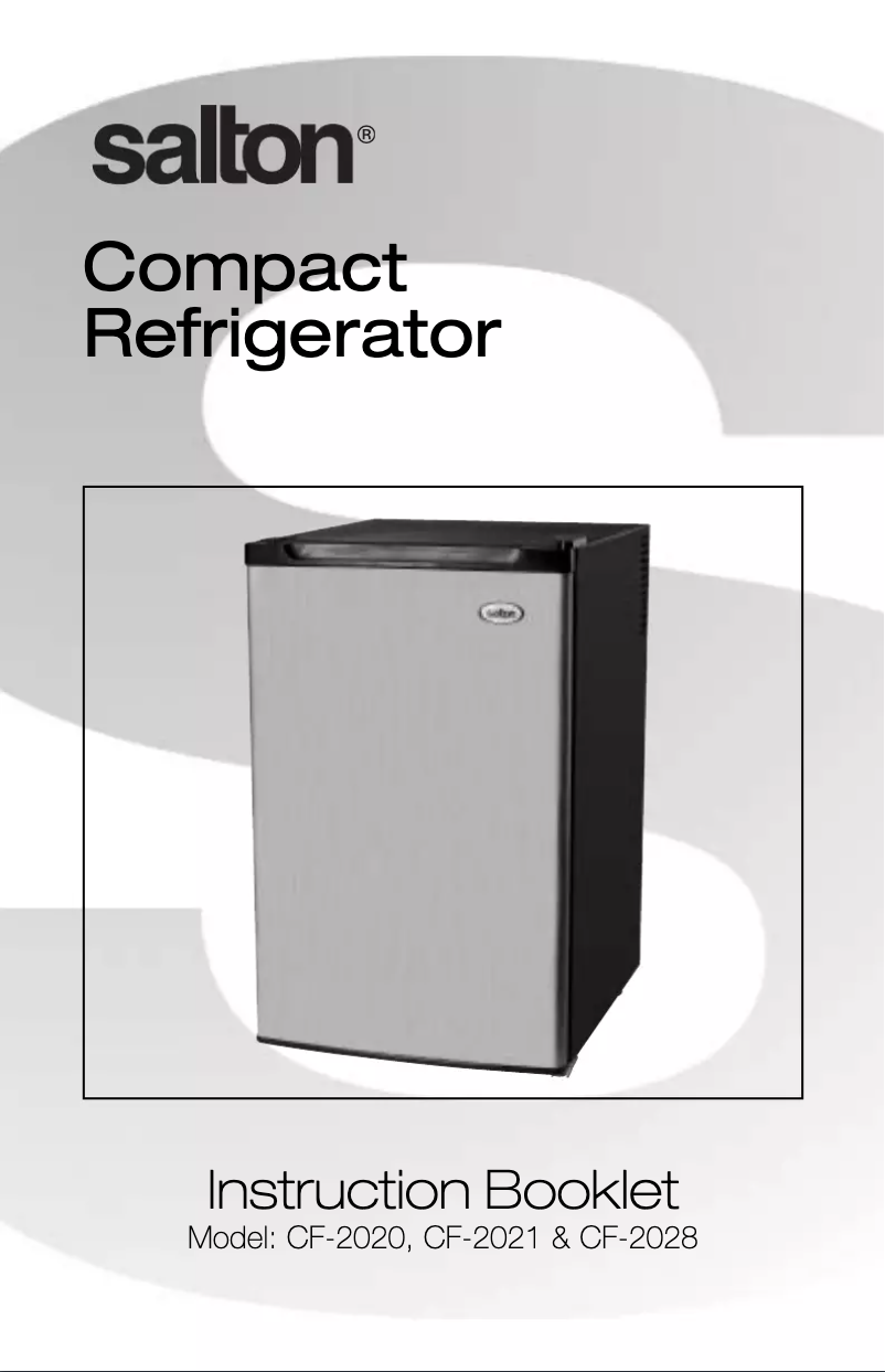 Page 1 de la notice Manuel utilisateur Salton CF2020