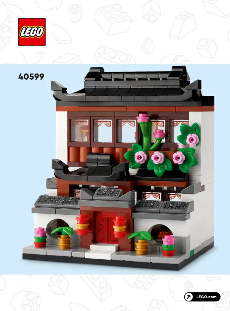 Page 1 de la notice Manuel utilisateur Lego Houses of the World 4 40599