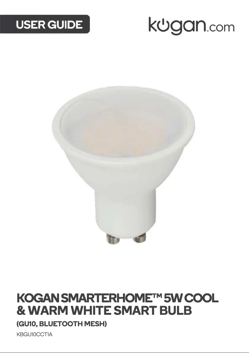 Page 1 de la notice Manuel utilisateur Kogan KBGU10CCT1A