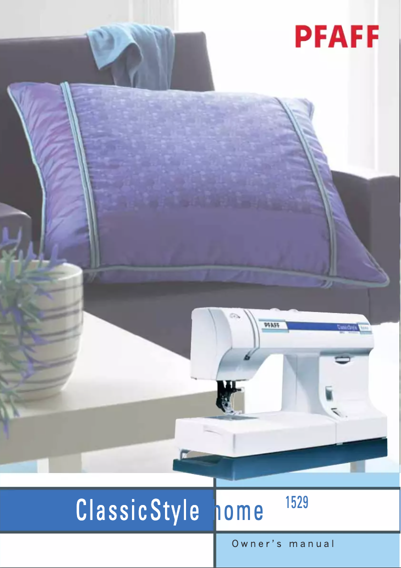 Page 1 de la notice Manuel utilisateur Pfaff ClassicStyle 1529