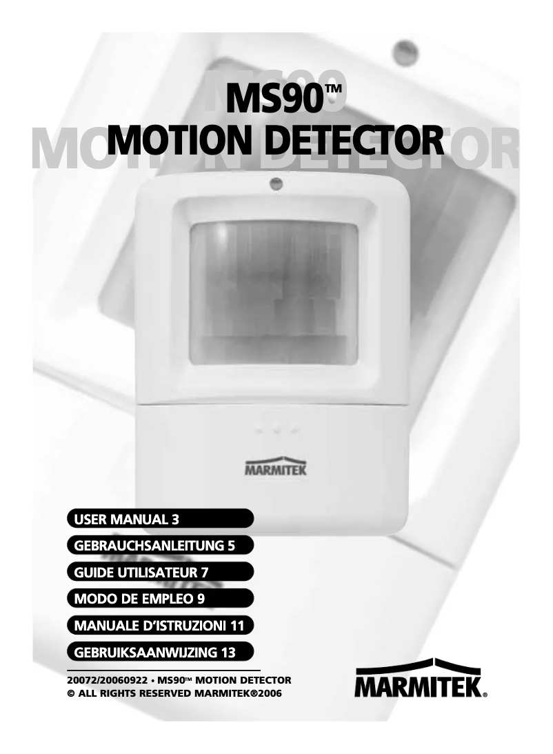 Image de la première page du manuel de l'appareil MS90