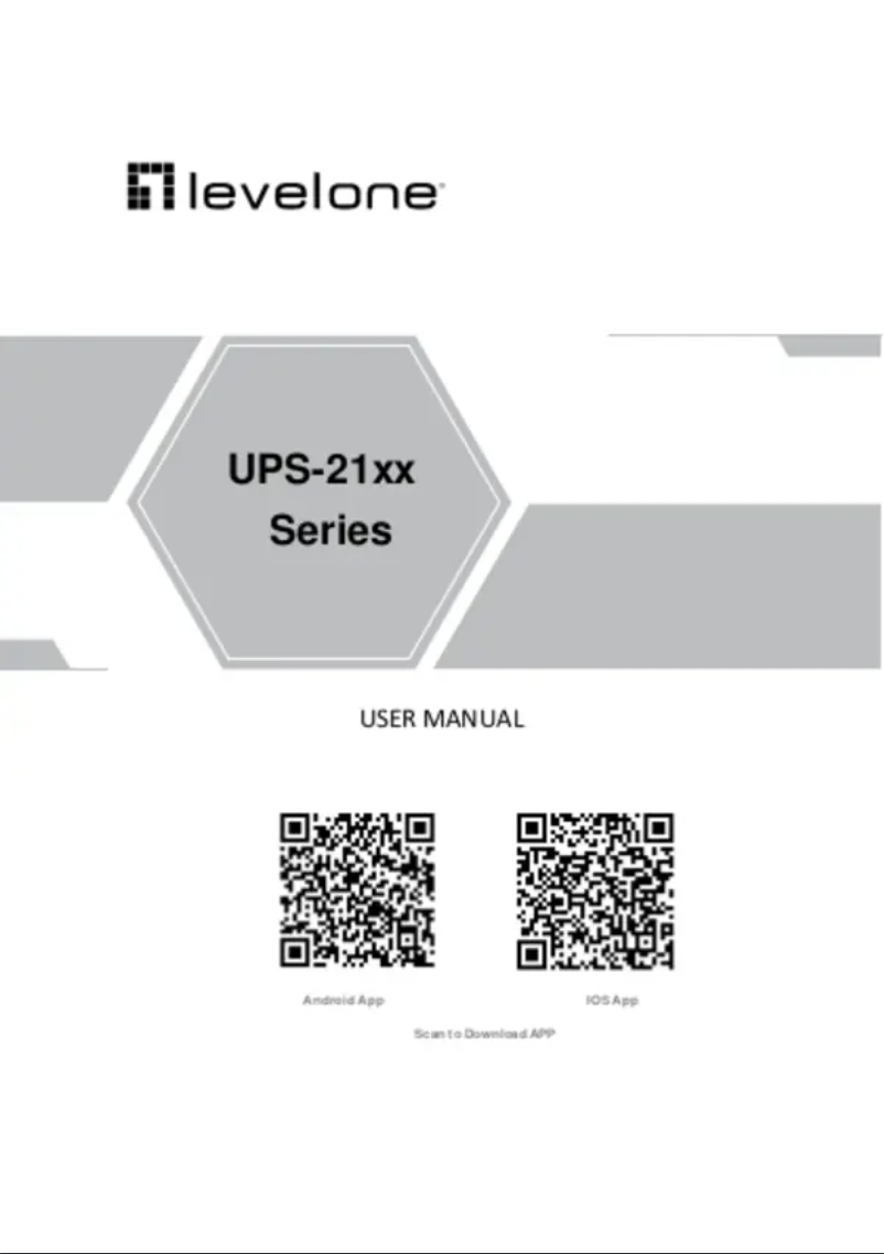 Page n°1 - Manuel utilisateur LevelOne UPS-2102