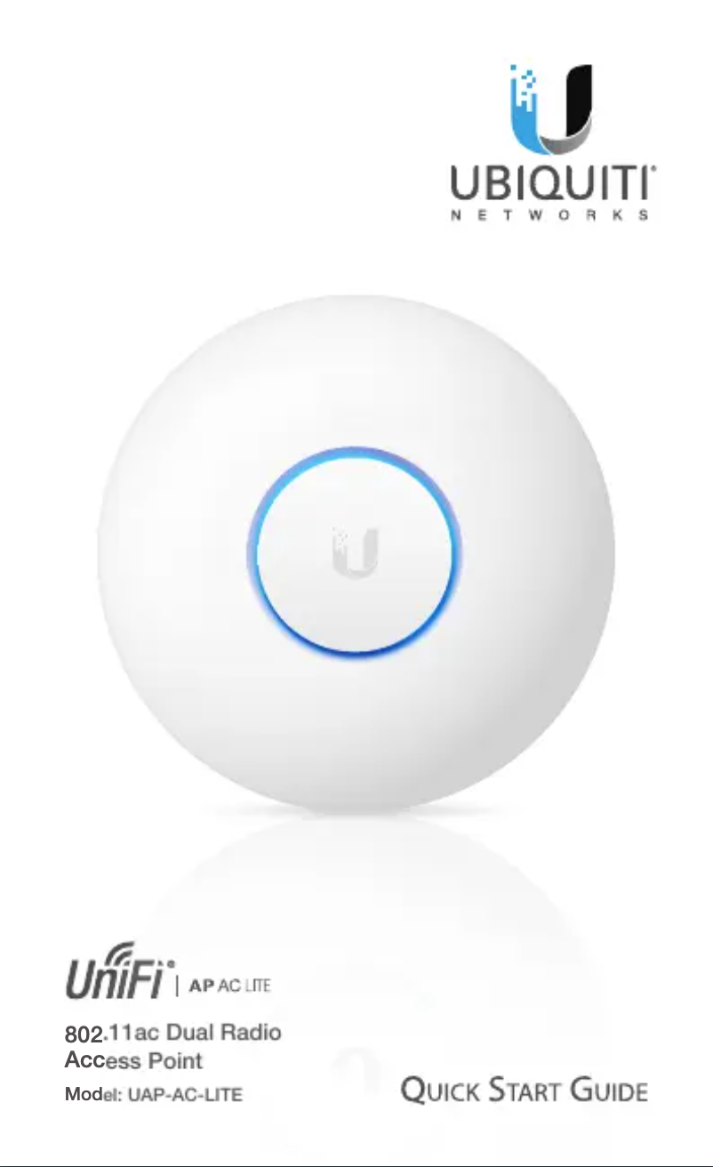 Image de la première page du manuel de l'appareil UniFiUAP-AC-LITE-5