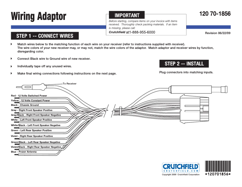 Page n°1 - Manuel utilisateur Metra 70-1856