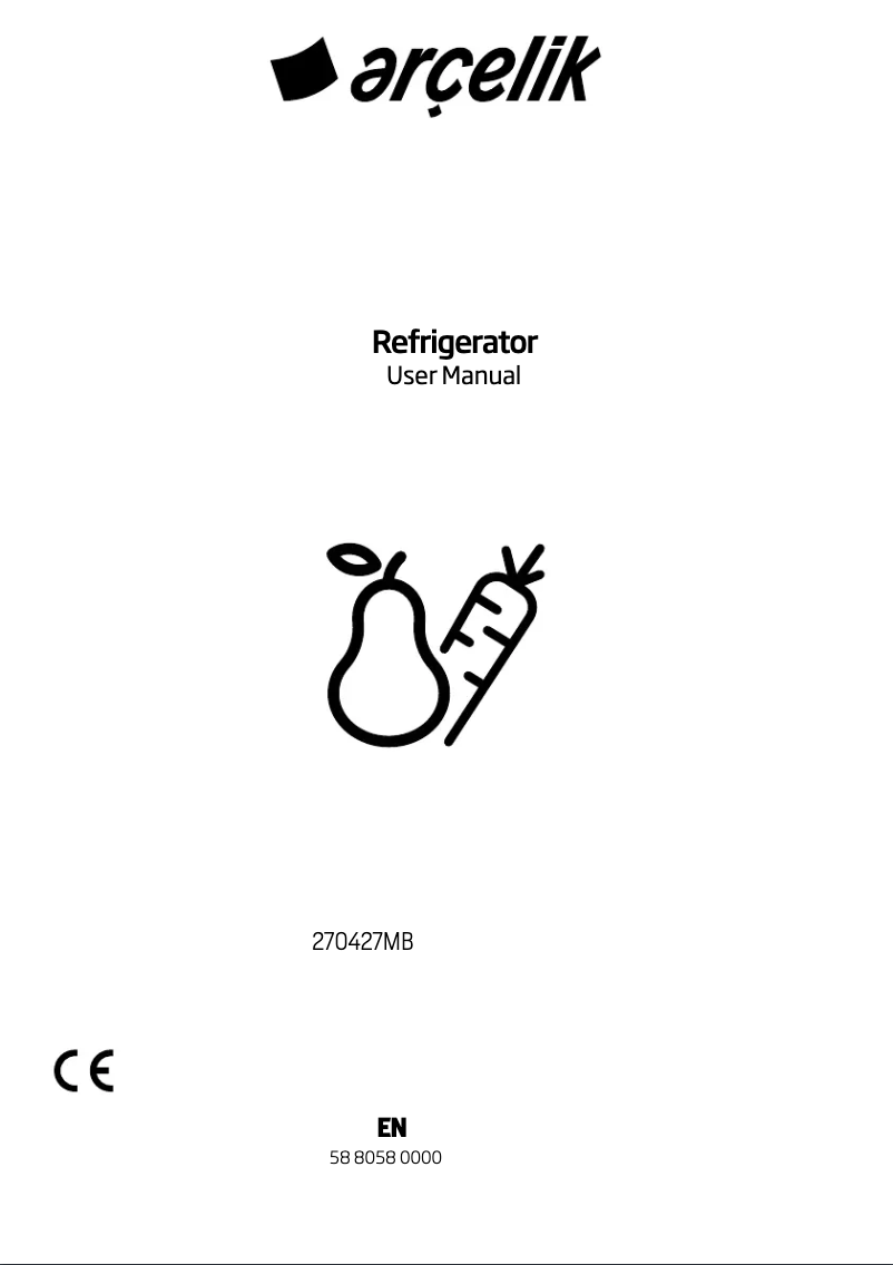 Page n°1 - Manuel utilisateur Arçelik 270427 MB