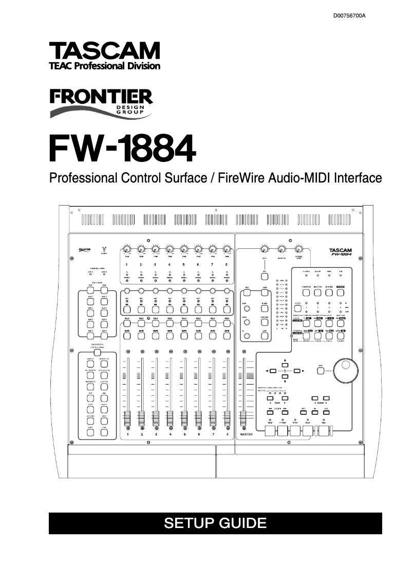 Page n°1 - Guide d'installation Tascam FW-1884