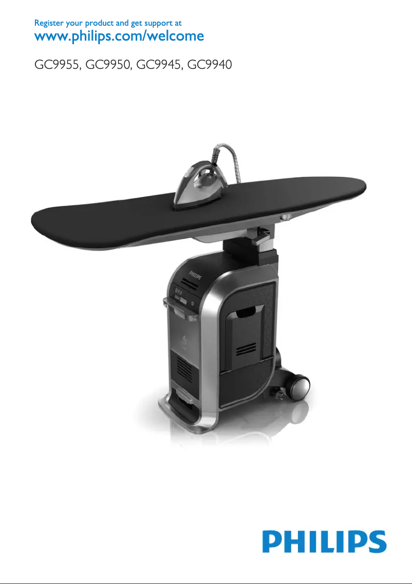 Page 1 de la notice Manuel utilisateur Philips WardrobeCare GC9945