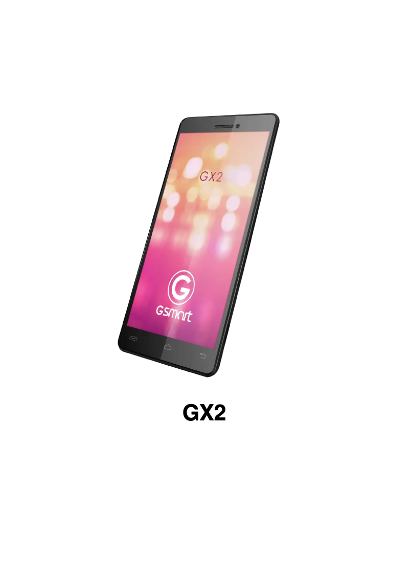 Image de la première page du manuel de l'appareil GX2