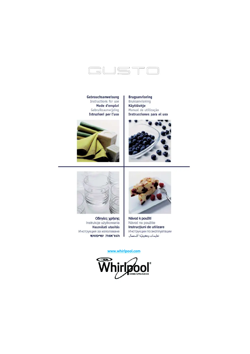 Page n°1 - Manuel utilisateur Whirlpool GT286IX