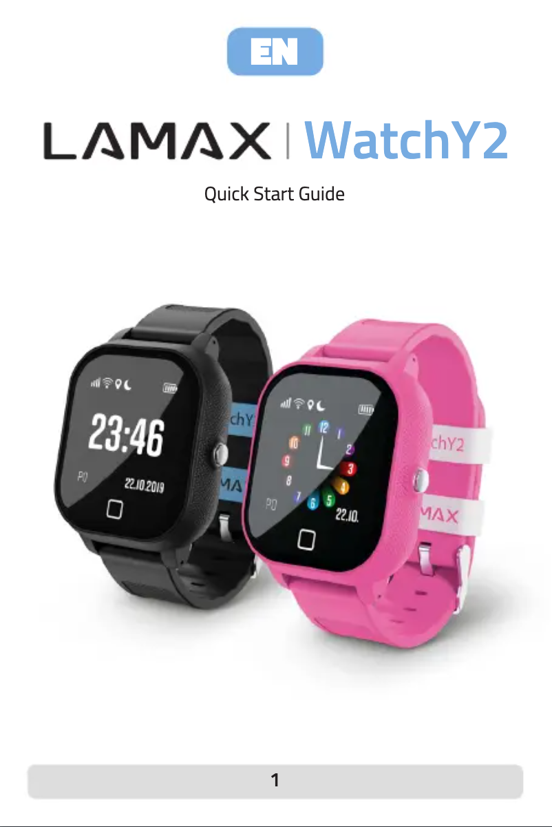 Image de la première page du manuel de l'appareil WatchY2